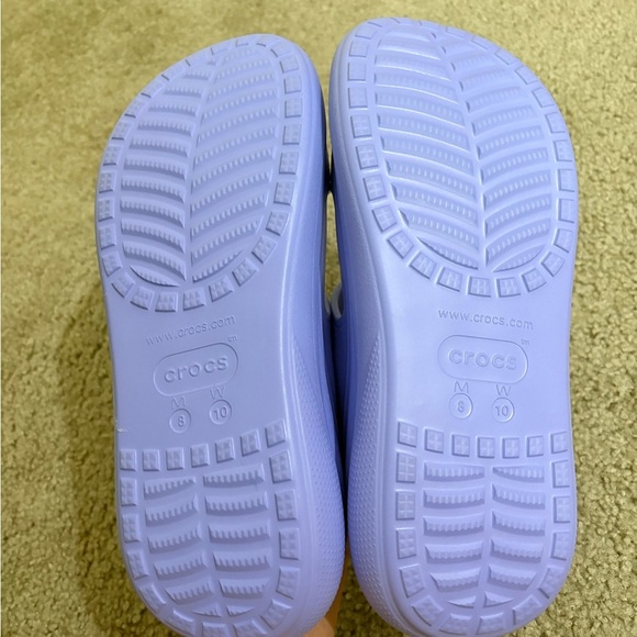 NWT Womens Crocs Classic Crush Platform Sandals Womens 10 Purple - Picture 4 of 5